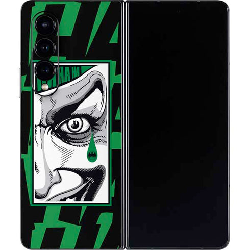 DC Comics The Joker Teardrop Card Galaxy Z Fold4 5G Skin